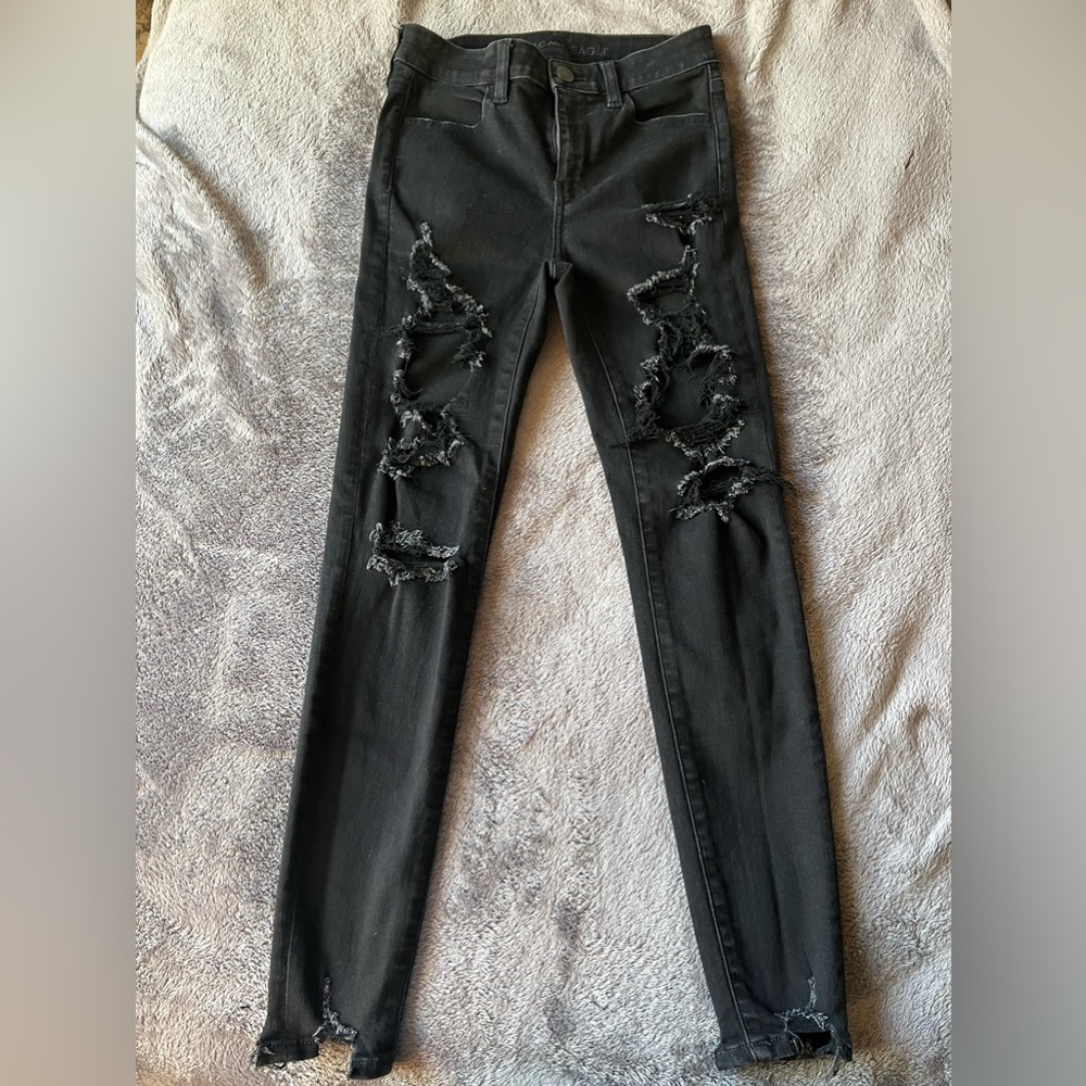 American Eagle, next level stretch ripped pants